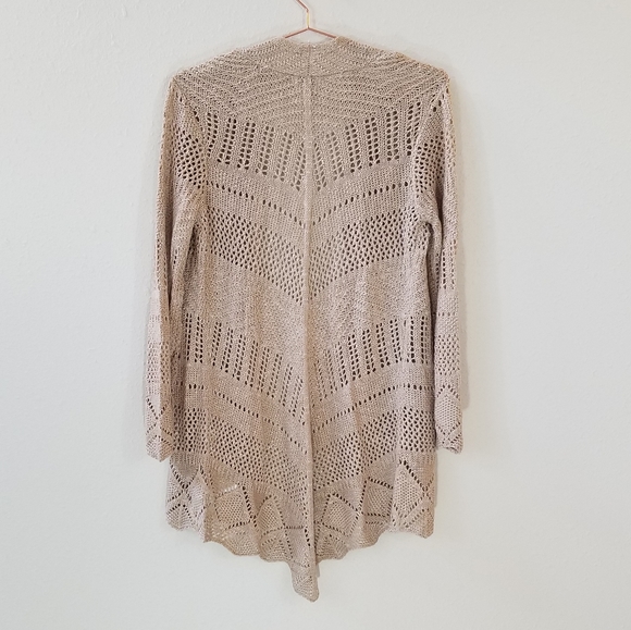 New AVLN STUDIO Open Knit Open Front Cardigan - Picture 7 of 7